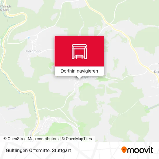 Gültlingen Ortsmitte Karte