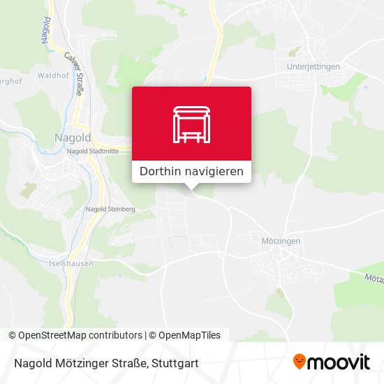 Nagold Mötzinger Straße Karte