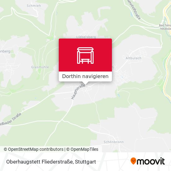 Oberhaugstett Fliederstraße Karte