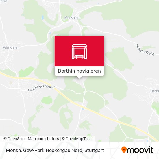 Mönsh. Gew-Park Heckengäu Nord Karte