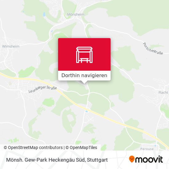 Mönsh. Gew-Park Heckengäu Süd Karte