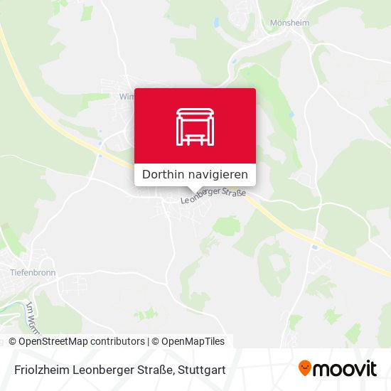 Friolzheim Leonberger Straße Karte