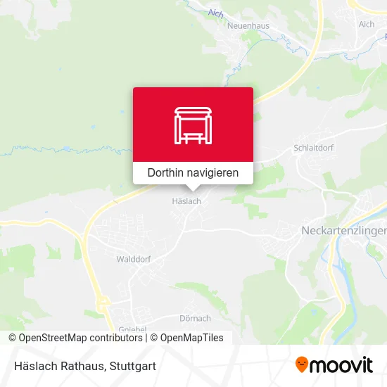 Häslach Rathaus Karte