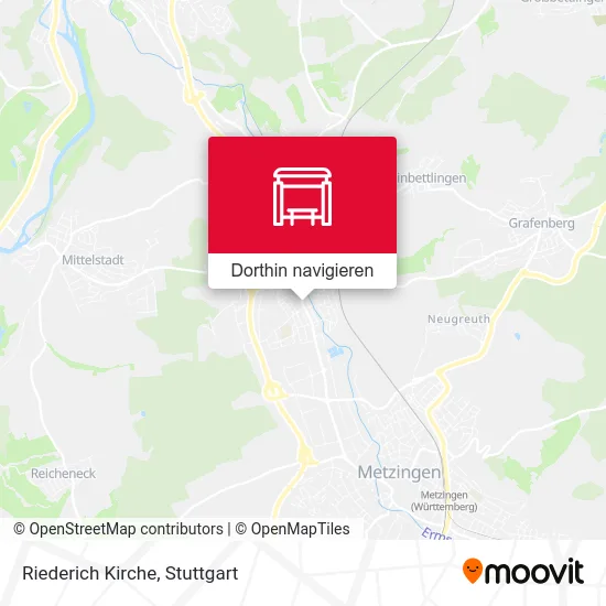 Riederich Kirche Karte