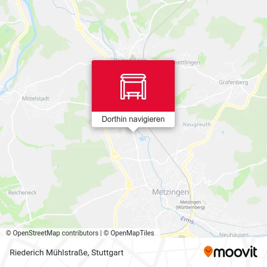 Riederich Mühlstraße Karte