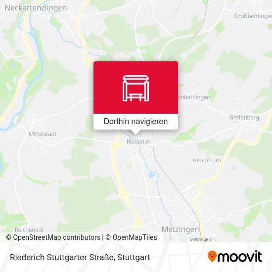 Riederich Stuttgarter Straße Karte