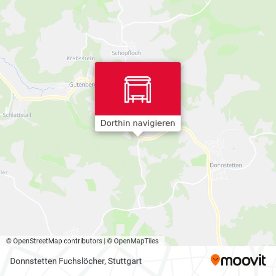 Donnstetten Fuchslöcher Karte