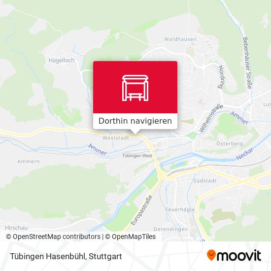 Tübingen Hasenbühl Karte