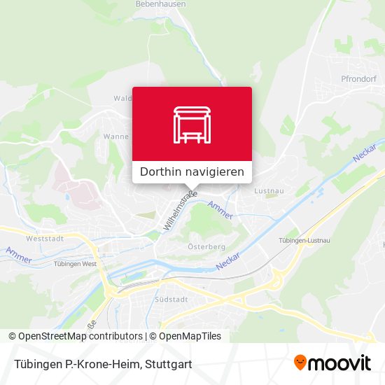 Tübingen P.-Krone-Heim Karte