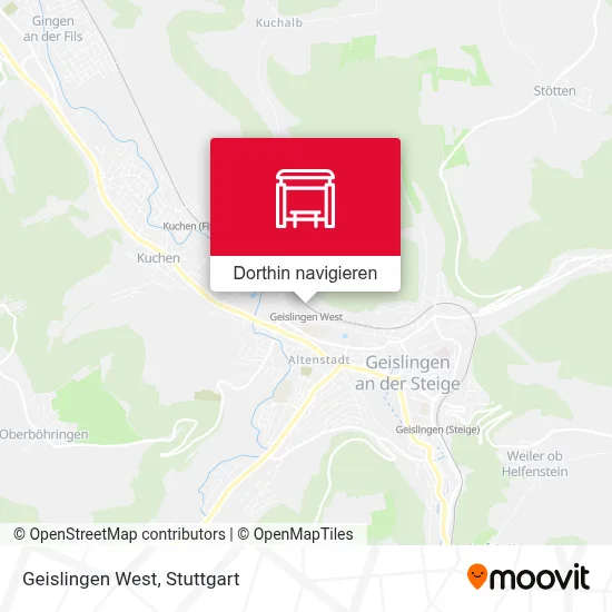 Geislingen West Karte
