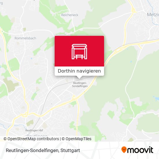 Reutlingen-Sondelfingen Karte