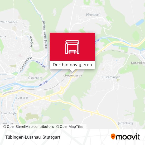 Tübingen-Lustnau Karte