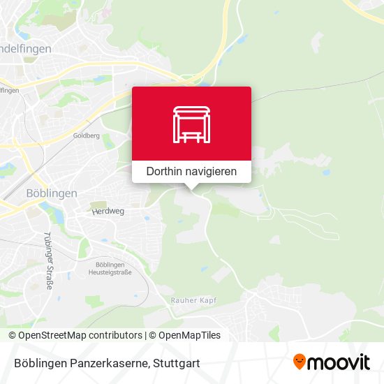 Böblingen Panzerkaserne Karte