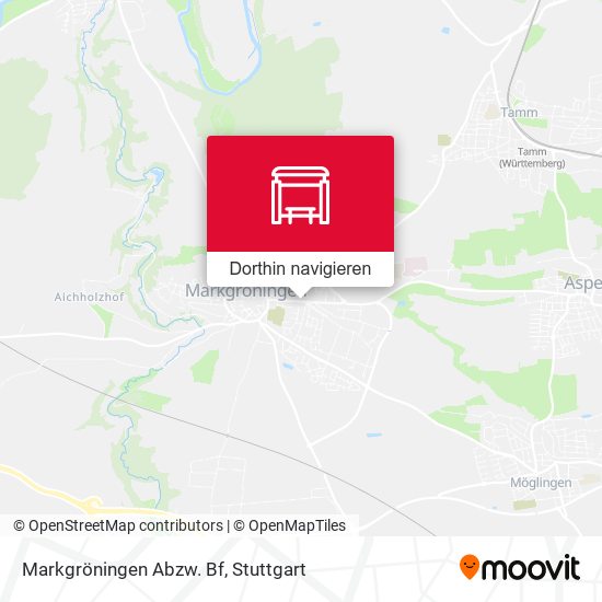 Markgröningen Abzw. Bf Karte