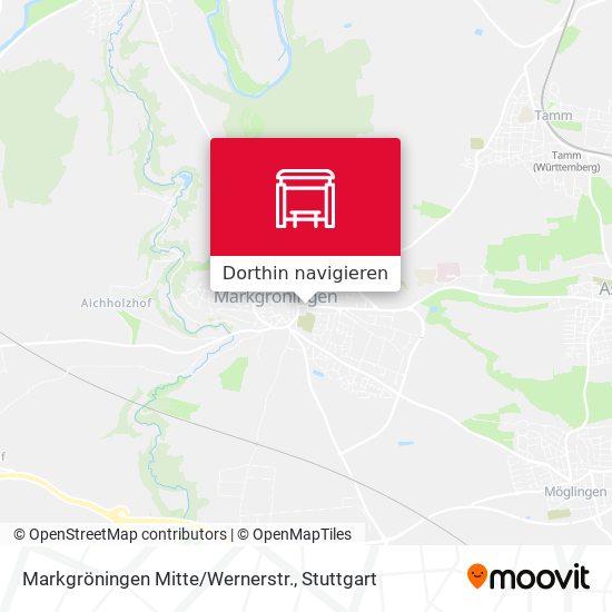 Markgröningen Mitte/Wernerstr. Karte