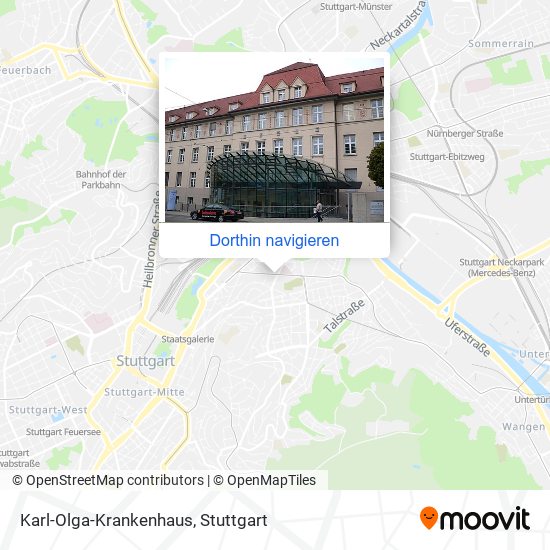 Karl-Olga-Krankenhaus Karte