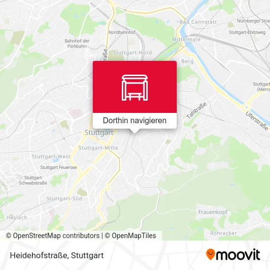 Heidehofstraße Karte
