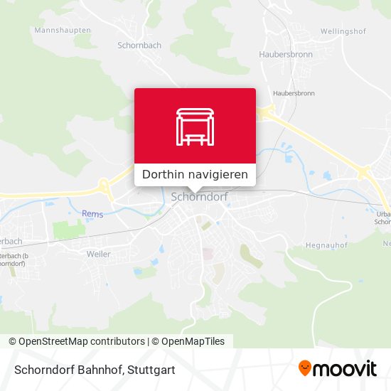 Schorndorf Bahnhof Karte