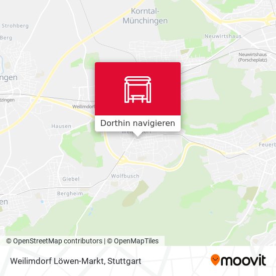 Weilimdorf Löwen-Markt Karte
