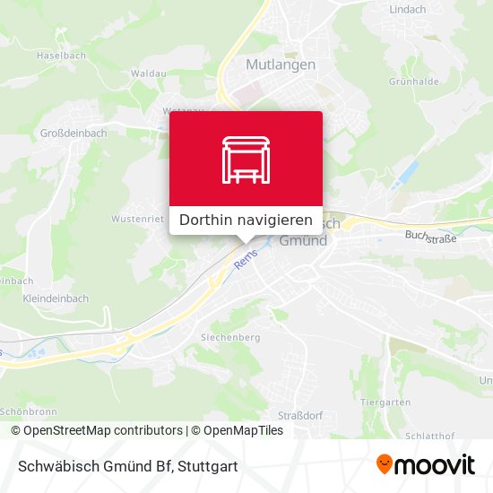 Schwäbisch Gmünd Bf Karte