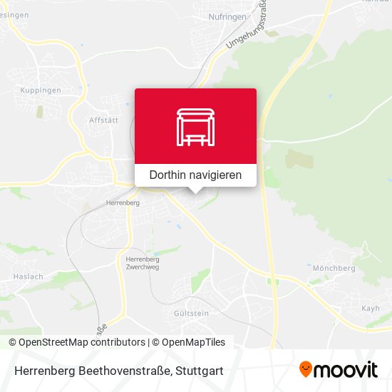 Herrenberg Beethovenstraße Karte