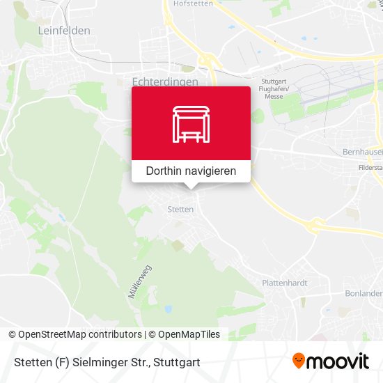 Stetten (F) Sielminger Str. Karte