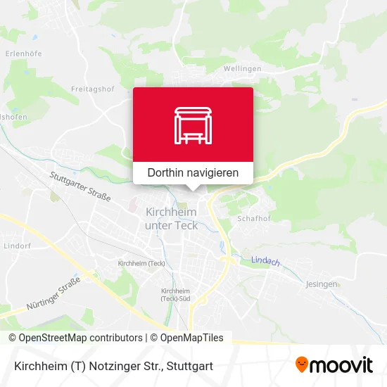 Kirchheim (T) Notzinger Str. Karte