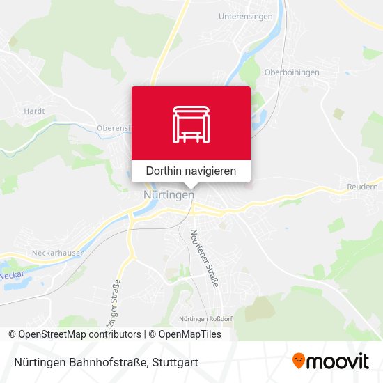 Nürtingen Bahnhofstraße Karte