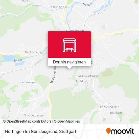 Nürtingen Im Gänslesgrund Karte