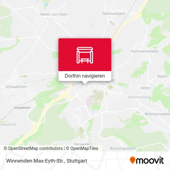 Winnenden Max-Eyth-Str. Karte