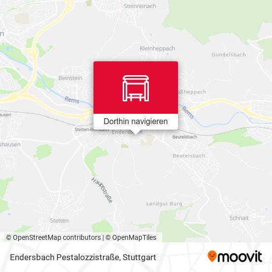 Endersbach Pestalozzistraße Karte