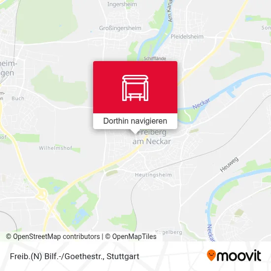 Freib.(N) Bilf.-/Goethestr. Karte
