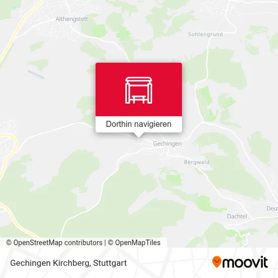 Gechingen Kirchberg Karte