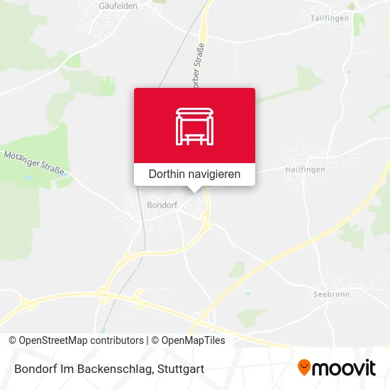 Bondorf Im Backenschlag Karte