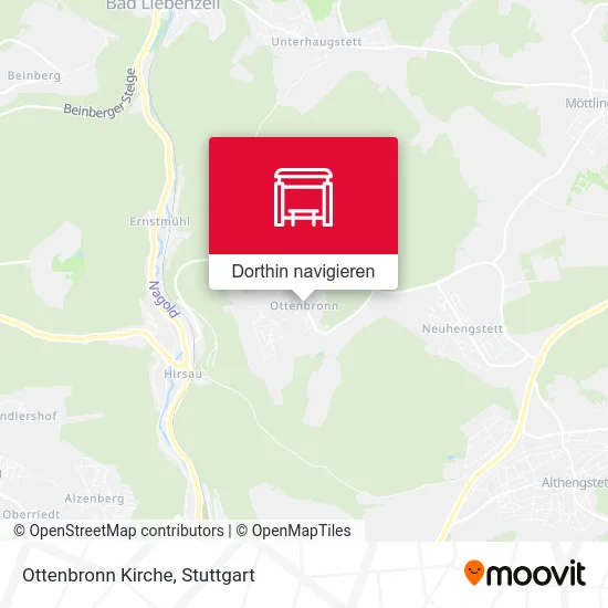 Ottenbronn Kirche Karte