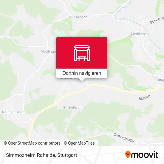 Simmozheim Rahalde Karte