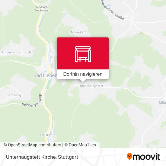 Unterhaugstett Kirche Karte