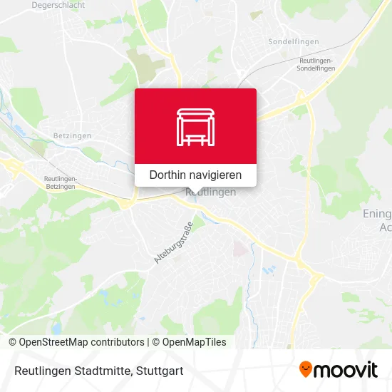 Reutlingen Stadtmitte Karte