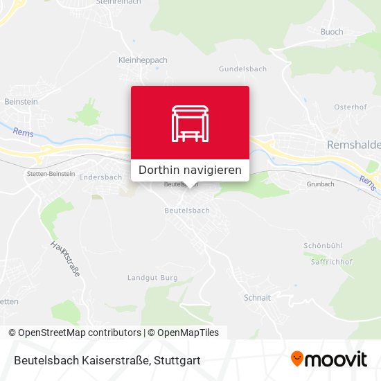 Beutelsbach Kaiserstraße Karte