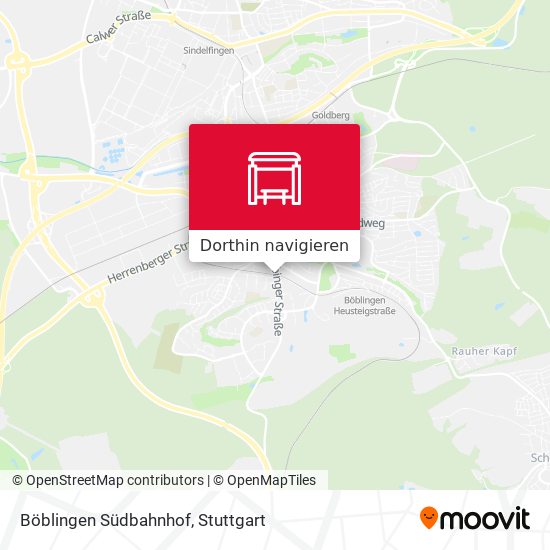 Böblingen Südbahnhof Karte