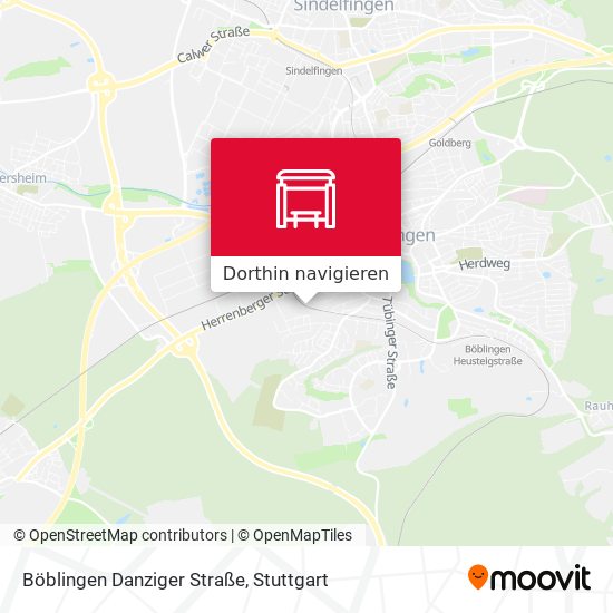 Böblingen Danziger Straße Karte