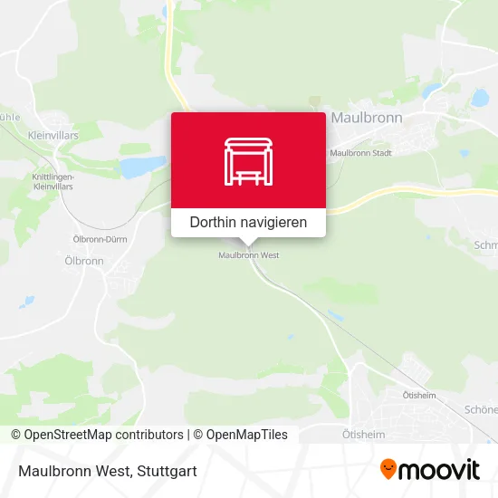 Maulbronn West Karte
