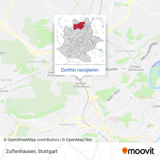 Zuffenhausen Karte