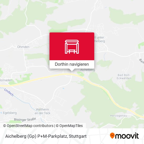 Aichelberg (Gp) P+M-Parkplatz Karte