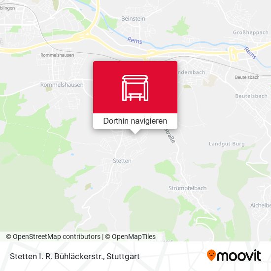 Stetten I. R. Bühläckerstr. Karte