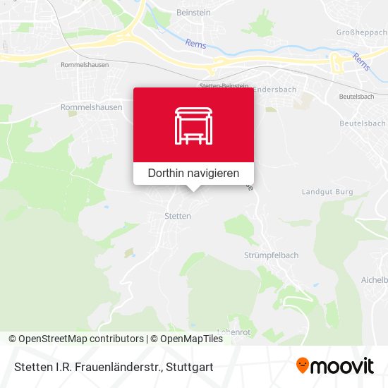 Stetten I.R. Frauenländerstr. Karte