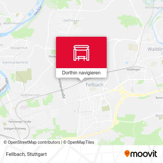 Fellbach Karte
