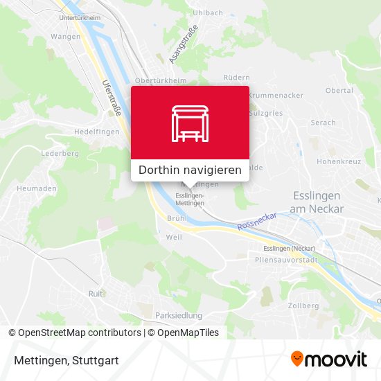 Mettingen Karte