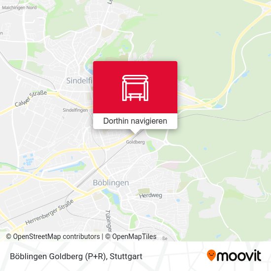 Böblingen Goldberg (P+R) Karte