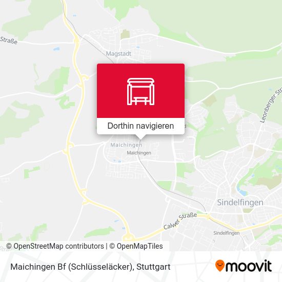 Maichingen Bf (Schlüsseläcker) Karte